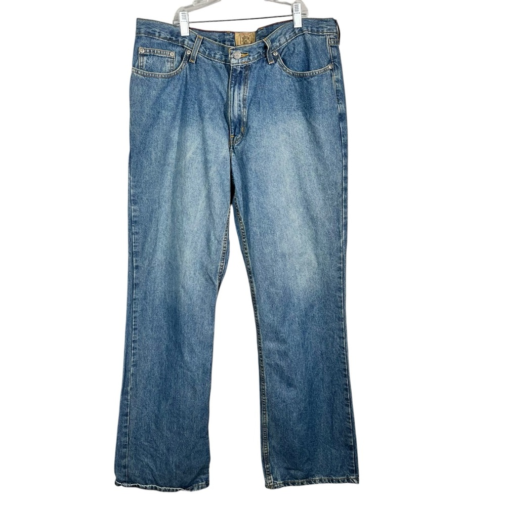 Red Camel Mens Vintage Y2K Straight Leg Casual Medium Wash Denim Jeans 36x34